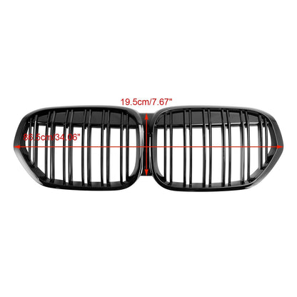 2019-2021 BMW X1 F48 F49 Dual Slat Gloss Black Front Kidney Grille