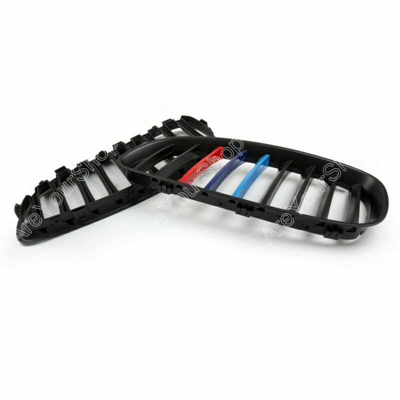 2Pcs M-Color Matte Black Front Kidney Grille Grill For 2009-2016 BMW Z4 E89