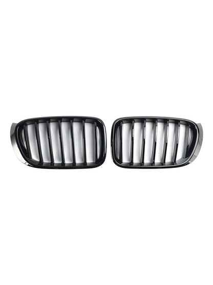 2014-2017 BMW X4 F26 Facelift Gloss Black Front Bumper Kidney Grille