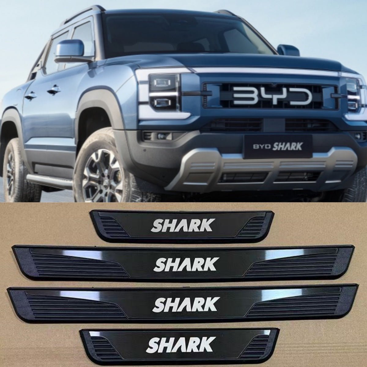 For BYD SHARK/SHARK 6 Door Sill Protector (4Pcs)