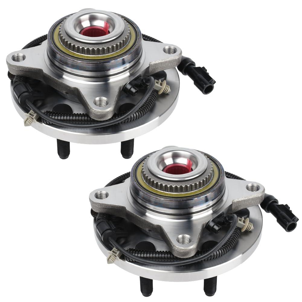 2Pcs Front Wheel Hub Bearing Assembly for 2009-2010 Ford F-150 4WD, 6 Lug w/ABS