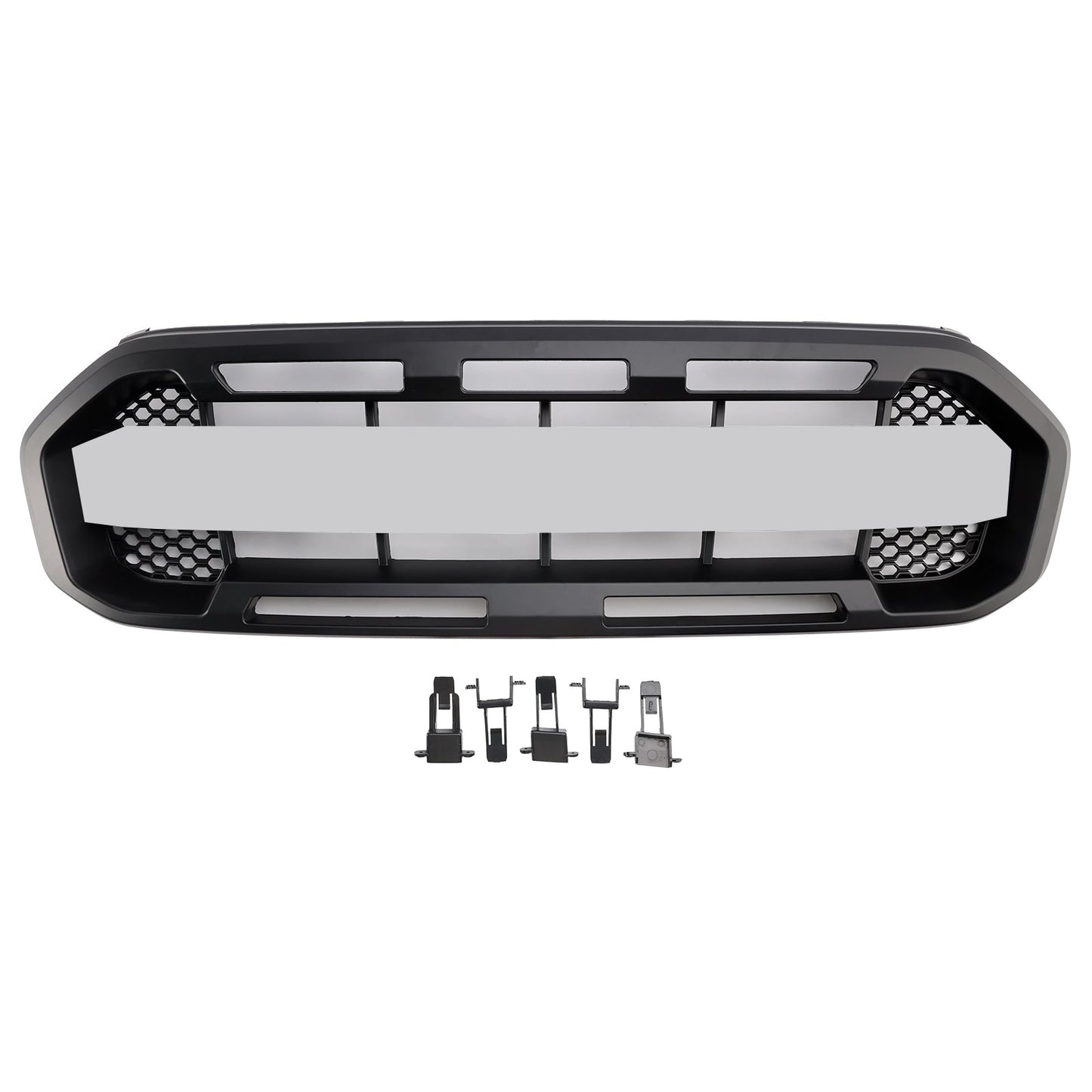2019-2023 Ford Ranger no front cameras Black Raptor Style Front Bumper Grille Grill Generic