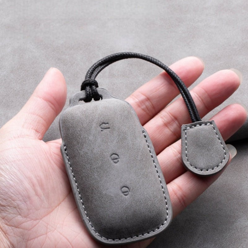 Genuine Leather Key Fob Cover for  Geely EX5/Geely Starray EM-i/Geely EX5 EM-I