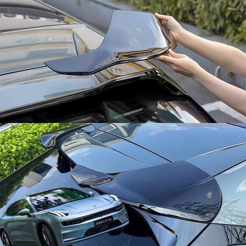 Gloss Black & Carbon Fiber Roof Spoiler for ZEEKR 001 (2 Pcs)