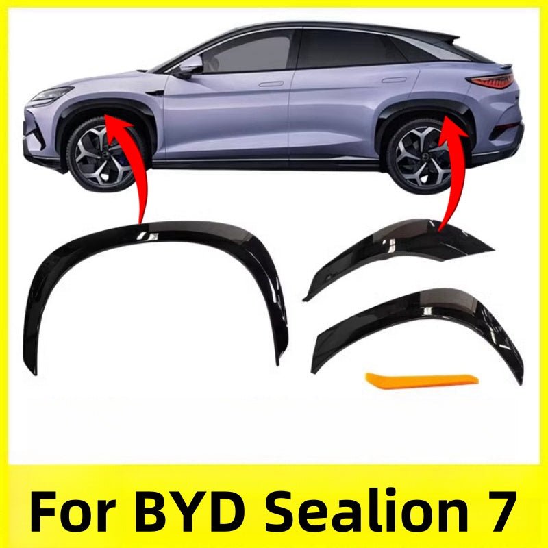 Gloss Black OEM Wheel Eyebrow Fender Flares for BYD Sealion 7