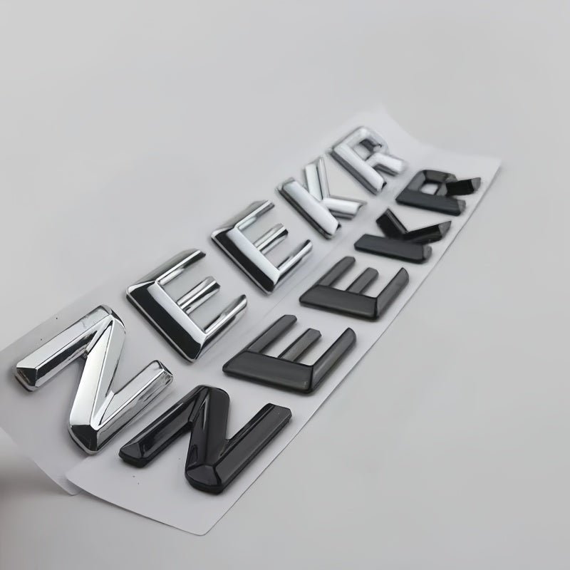 Gloss‑Black Rear Emblem Badge Sticker for Zeekr 7GT