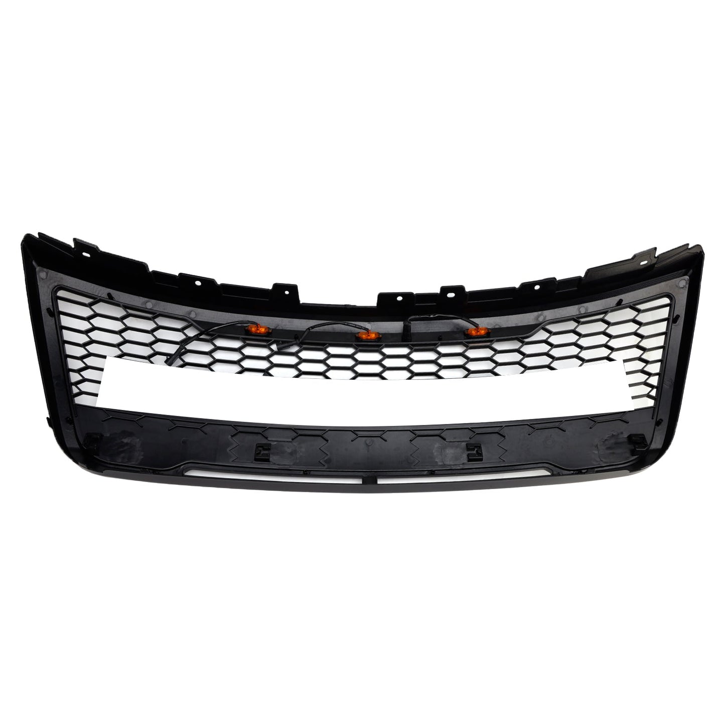 Ford Explorer 2012-2015 Front Upper Bumper Grill Grille With Lights Grey