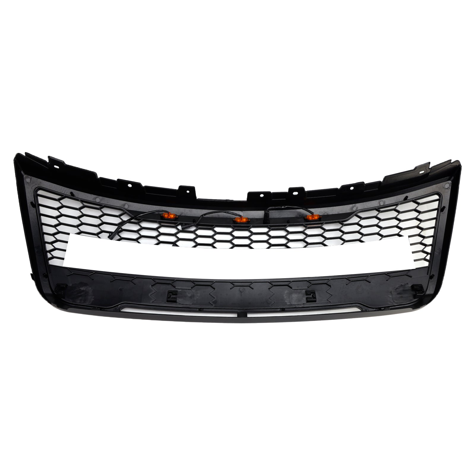 Ford Explorer 2012-2015 Front Upper Bumper Grill Grille With Lights Grey