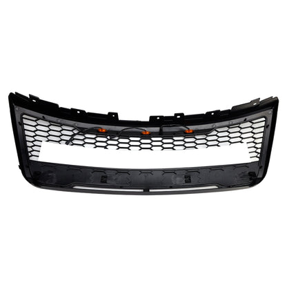 Ford Explorer 2012-2015 Front Upper Bumper Grill Grille With Lights Grey