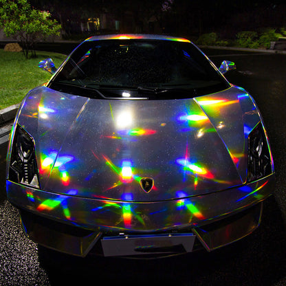 Holographic Chrome Vehicle Wrap