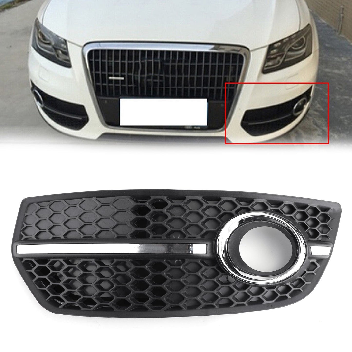 2009-2011 Audi Q5 Front Bumper Fog Light Lamp Cover Trim