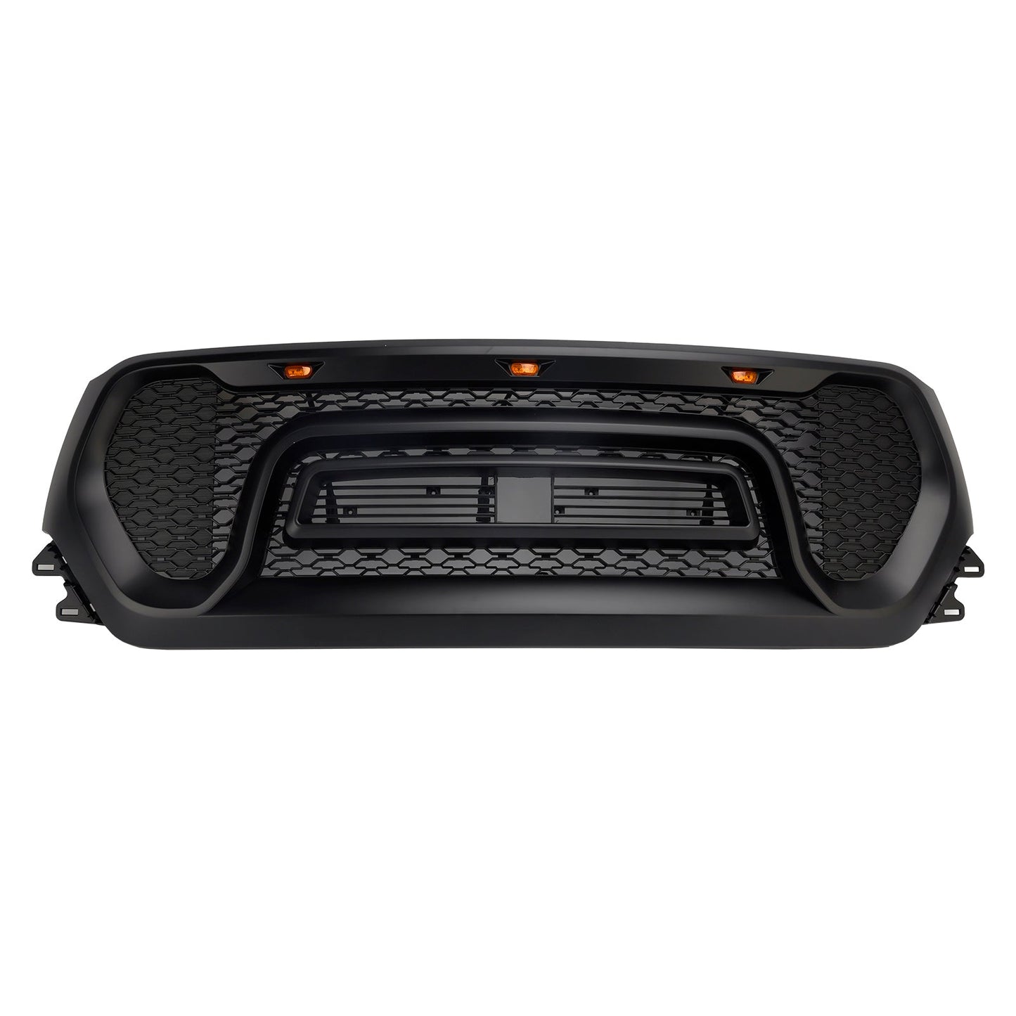 2019-2024 Dodge Ram 1500 Black Front Honeycomb Upper Hood Grille