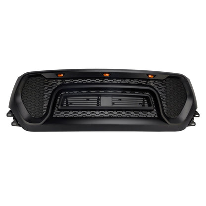 2019-2024 Dodge Ram 1500 Black Front Honeycomb Upper Hood Grille