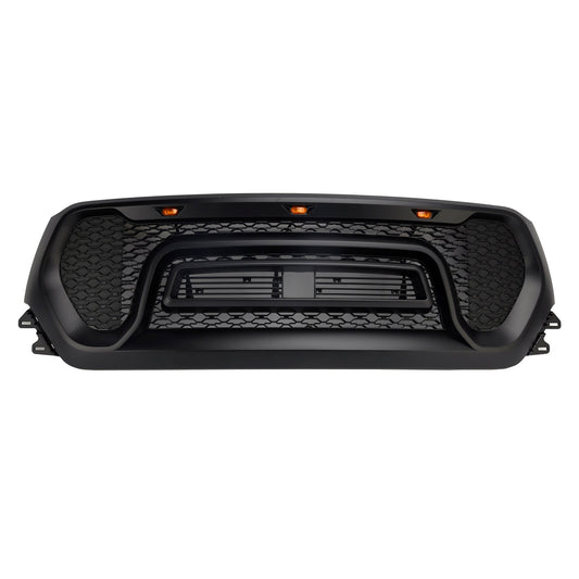 2019-2024 Dodge Ram 1500 Black Front Honeycomb Upper Hood Grille