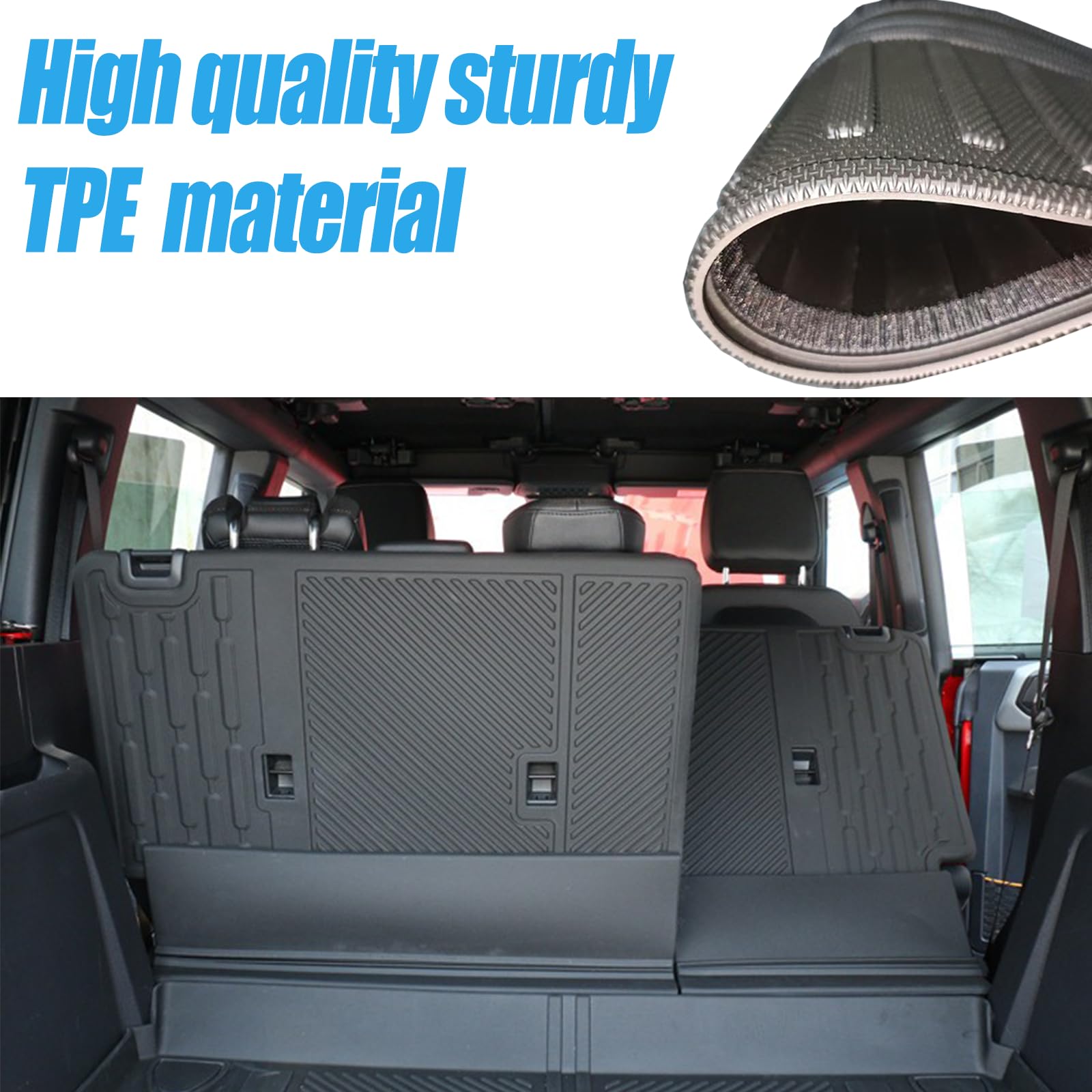 Heavy-Duty Rear Seat Protector for Ford Bronco 4-Door 2021-2026