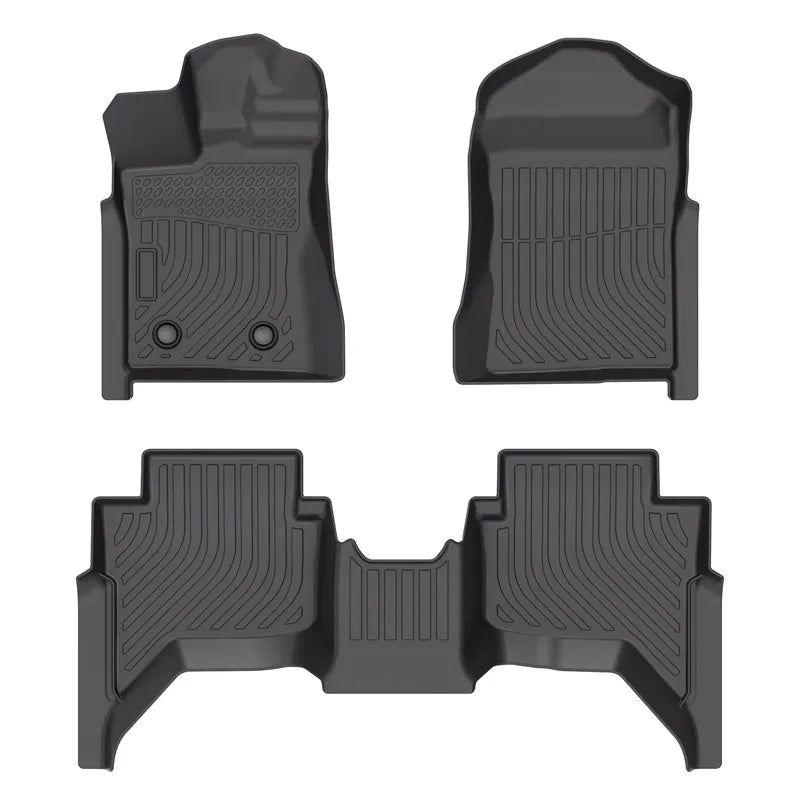 Custom TPE All-Weather Floor Mats for 2024-2025 Ford Ranger SuperCrew