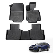 Custom TPE All-Weather Floor Mats for 2019-2024 Toyota RAV4 (Right-Hand Drive)