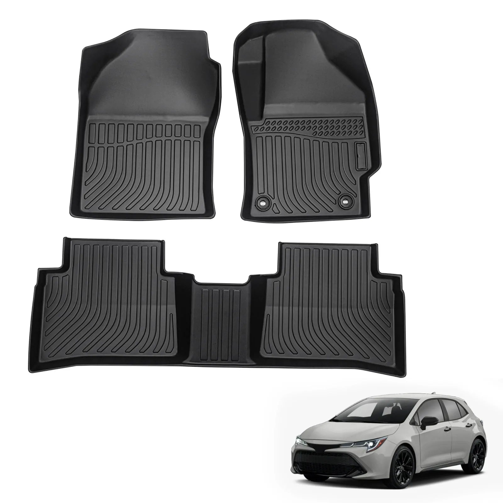 Custom TPE All-Weather Floor Mats for 2020-2024 Toyota Corolla (Right-Hand Drive)