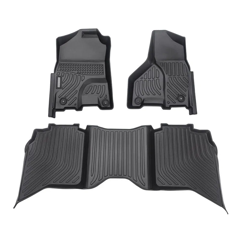 Custom TPE All-Weather Floor Mats for 2013-2018 Dodge Ram 1500 Crew Cab
