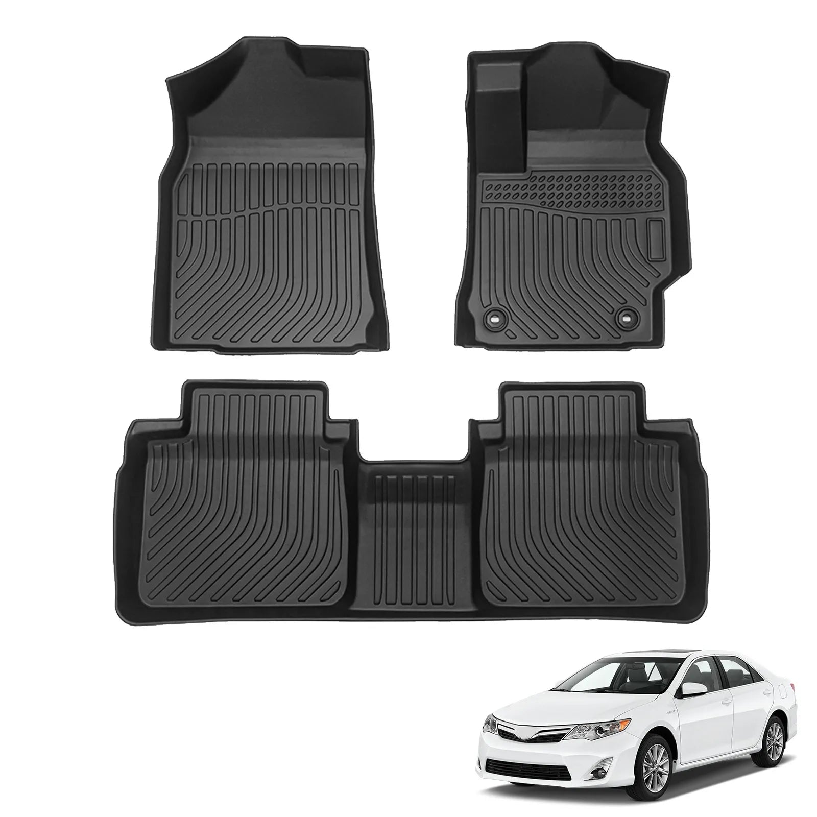Custom TPE All-Weather Floor Mats for 2012-2017 Toyota Camry (Right-Hand Drive)