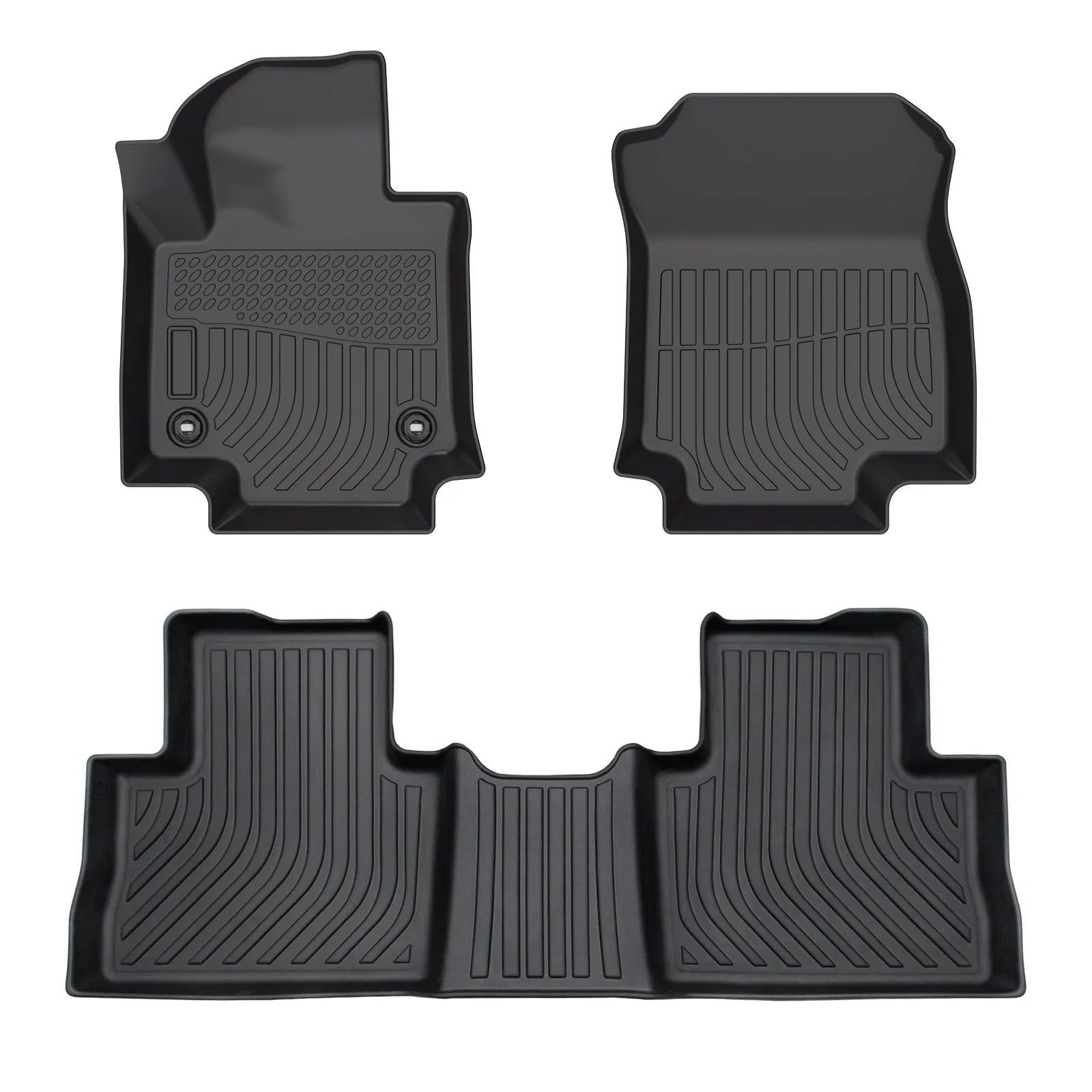 Custom TPE All-Weather Floor Mats for 2019-2024 Toyota RAV4 (Manual Version)