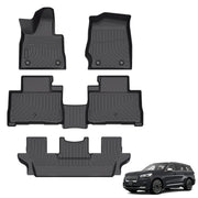 Custom TPE All-Weather Floor Mats for 2020-2025 Lincoln Aviator (6 Seats)