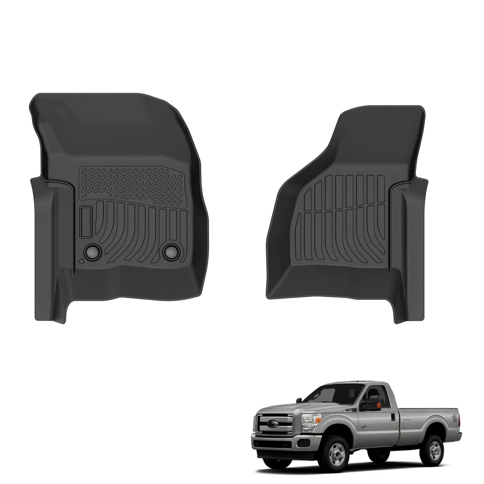 Custom TPE All-Weather Floor Mats for 2004-2010 Ford F-350 Triton