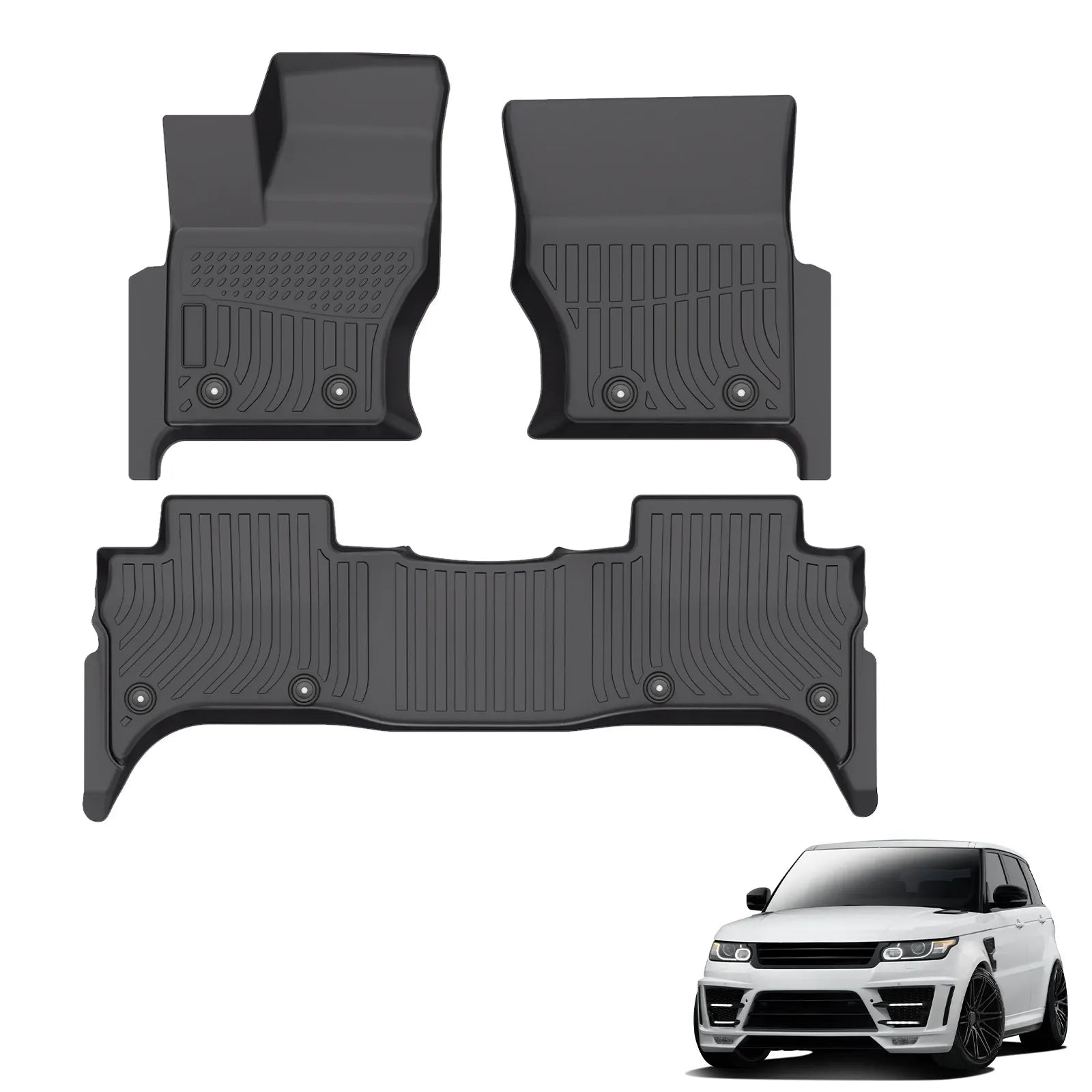 Custom TPE All-Weather Floor Mats for 2014-2022 Land Rover Range Rover Sport