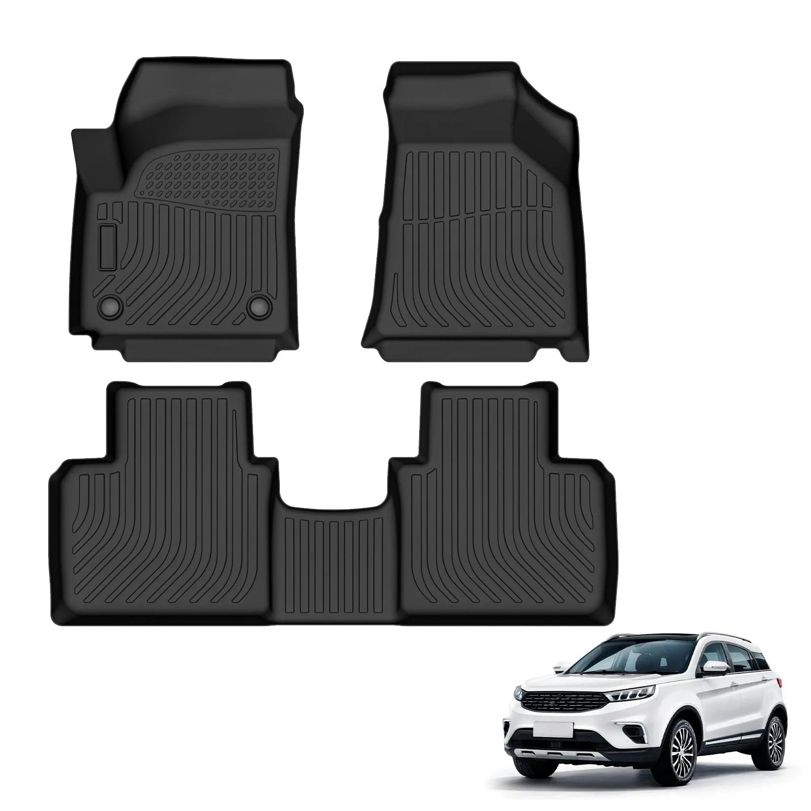 Custom TPE All-Weather Floor Mats for 2020-2022 Ford Territory
