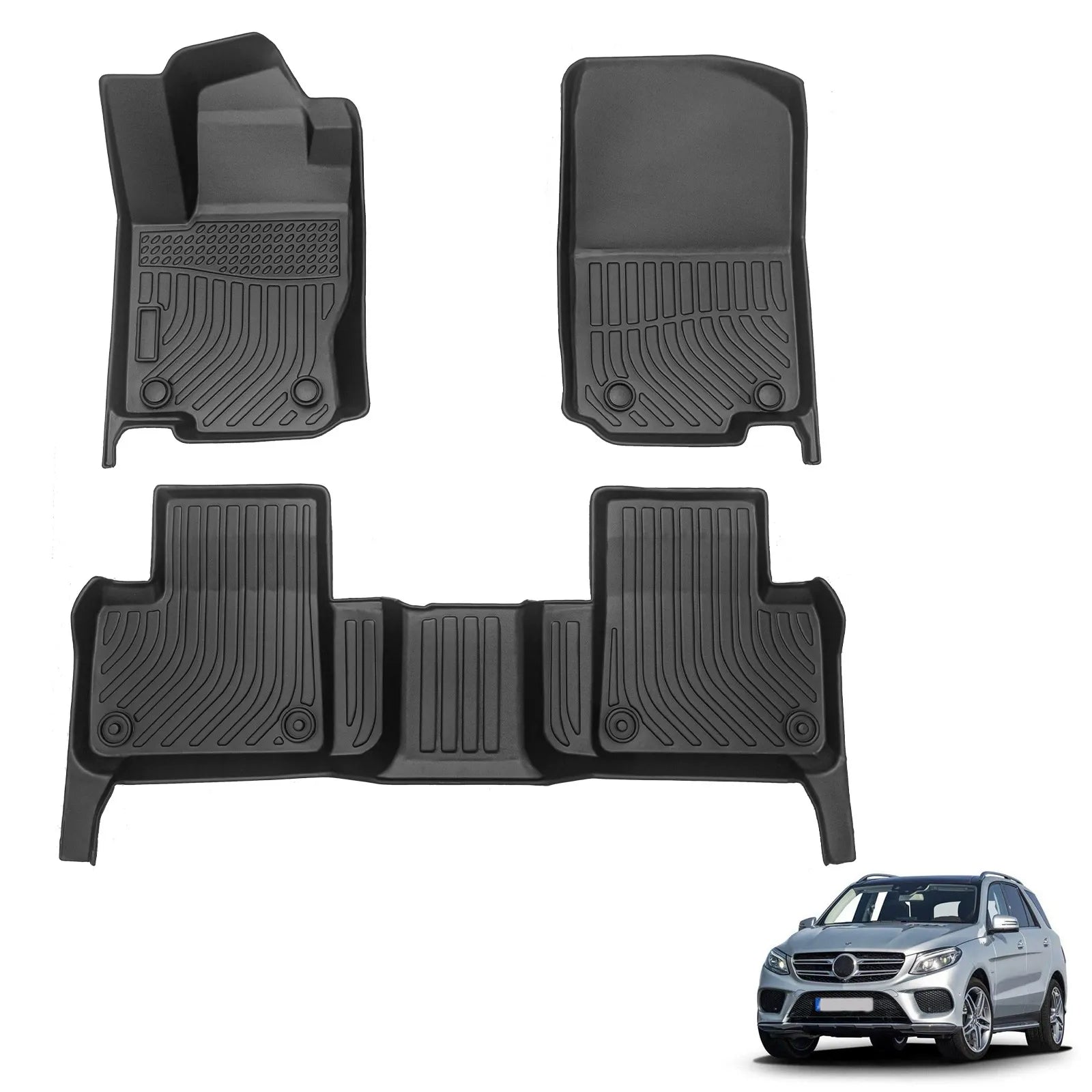Custom TPE All-Weather Floor Mats for 2016-2019 Mercedes-Benz GLE
