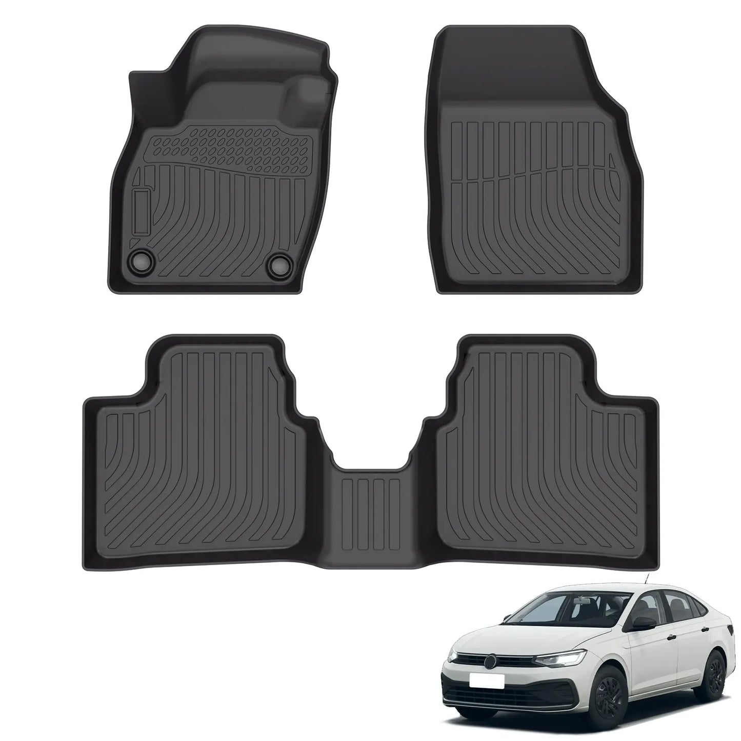 for 2018-2025 Volkswagen Virtus TPE Car Floor Mats