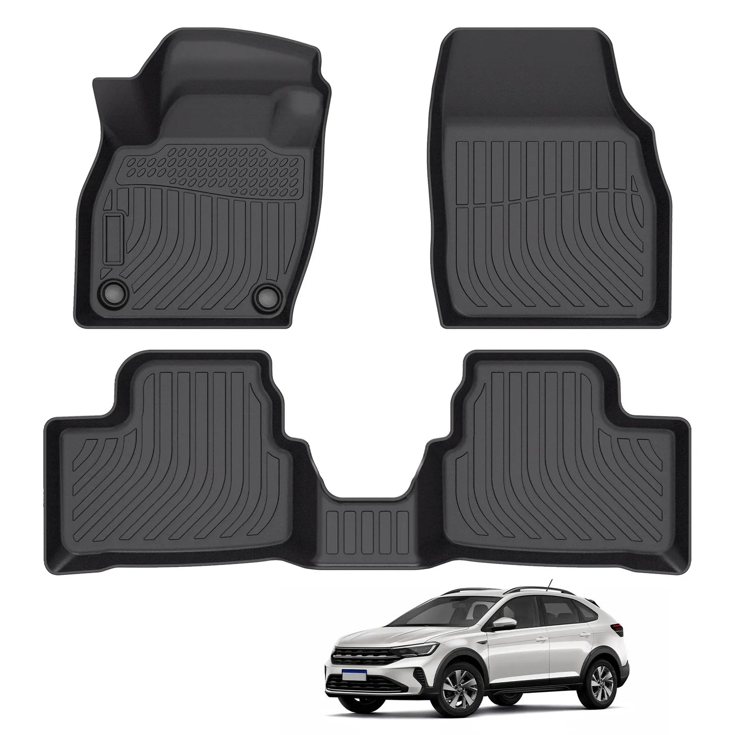for 2020-2024 Brazil South America VW Volkswagen Nivus TPE Car Floor Mats