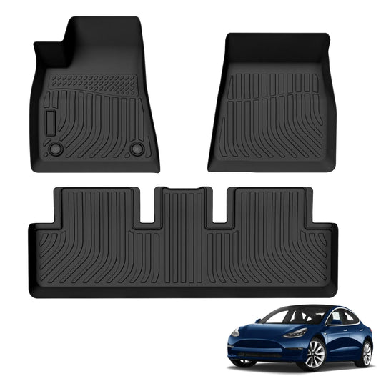 for 2017-2023 Tesla Model 3 TPE Car Floor Mats