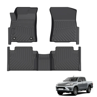 for 2015-2025 Toyota Hilux Revo 2.5D two and a half doors TPE Car Floor Mats