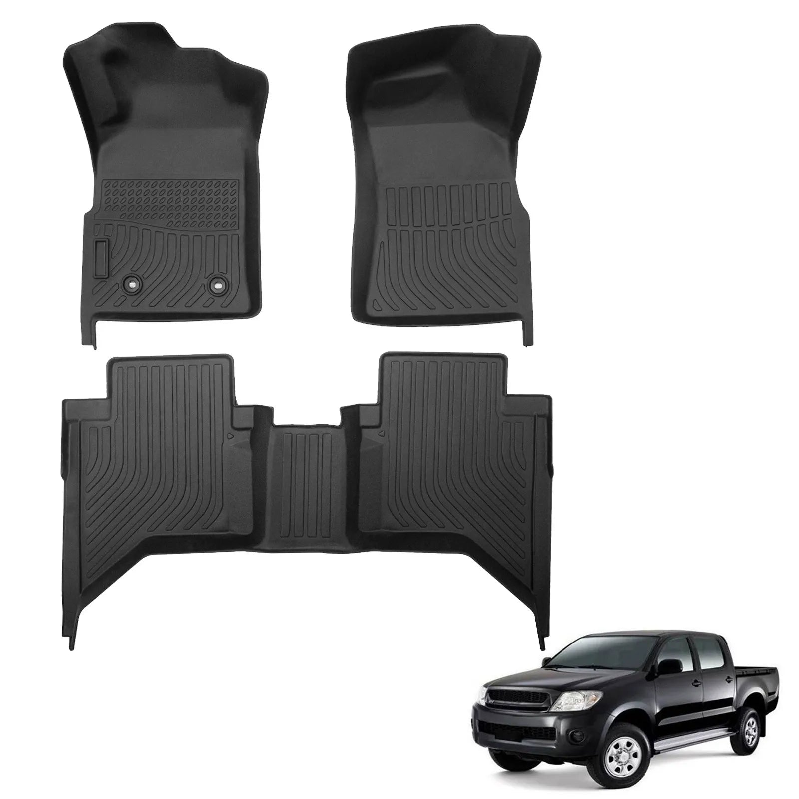 Custom TPE All-Weather Floor Mats for 2005-2014 Toyota Hilux Vigo