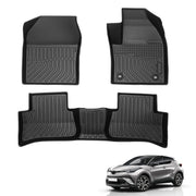 Custom TPE All-Weather Floor Mats for 2018-2023 Toyota C-HR (Right-Hand Drive)