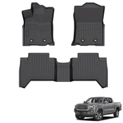 Custom TPE All-Weather Floor Mats for 2018-2023 Toyota Tacoma Double Cab