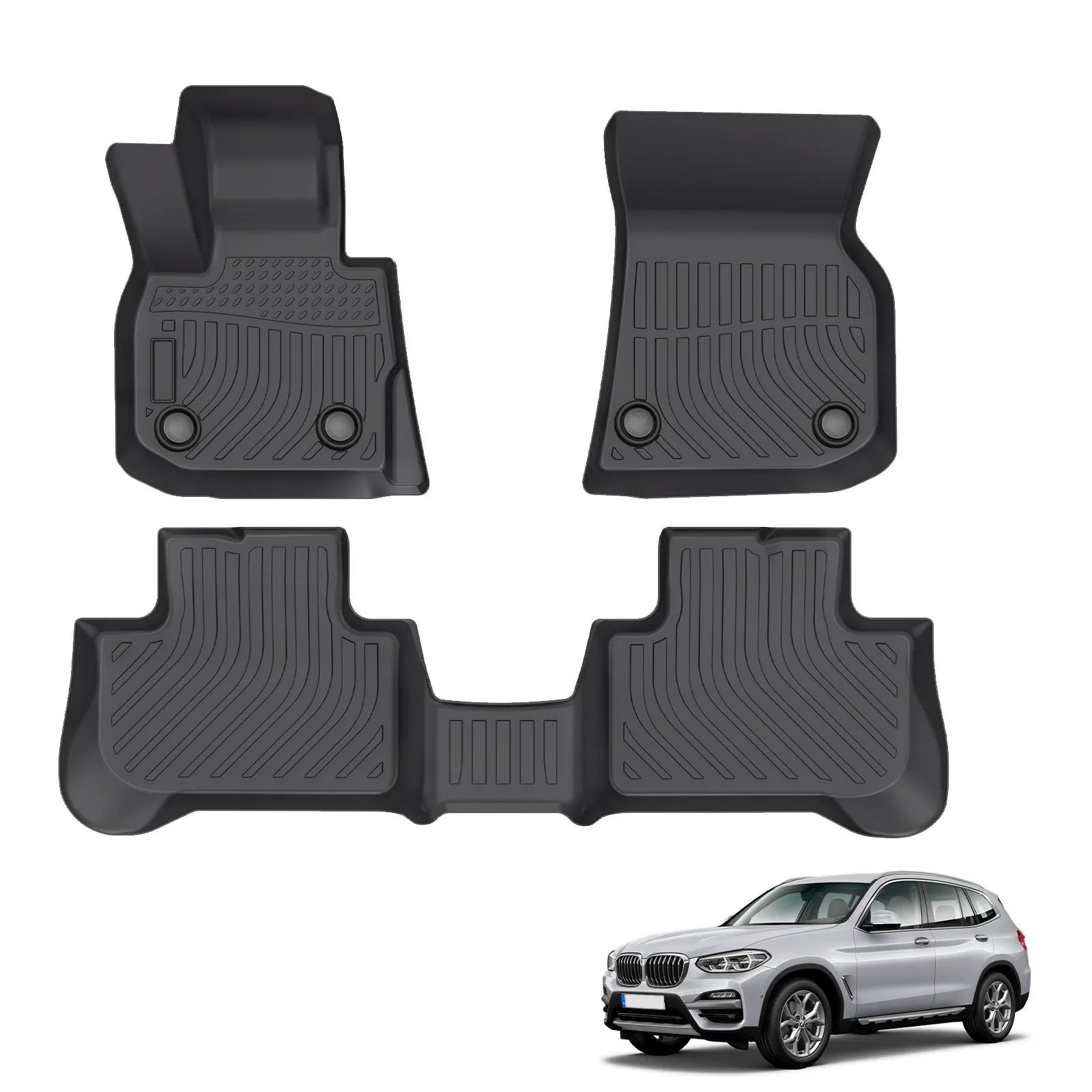 Custom TPE All-Weather Floor Mats for 2020-2023 BMW iX3
