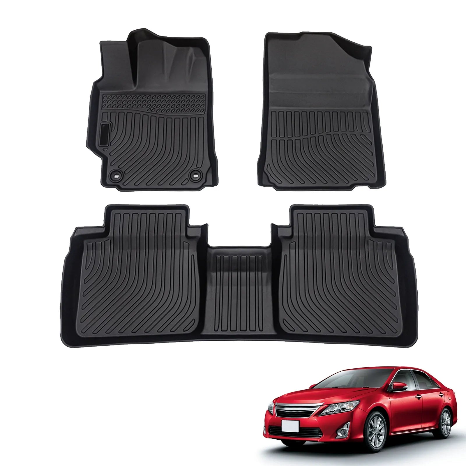 Custom TPE All-Weather Floor Mats for 2012-2017 Toyota Camry