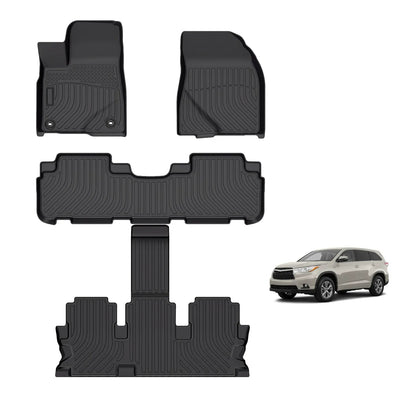for 2014-2019 Toyota Highlander TPE Car Floor Mats