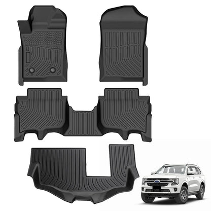 for 2023-2025 Southeast Asia Ford Everest TPE Car Floor Mats