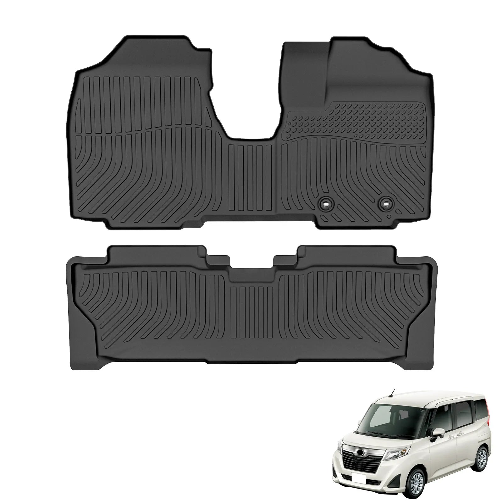 Custom TPE All-Weather Floor Mats for 2016-2024 Toyota Roomy & Tank (Right-Hand Drive)