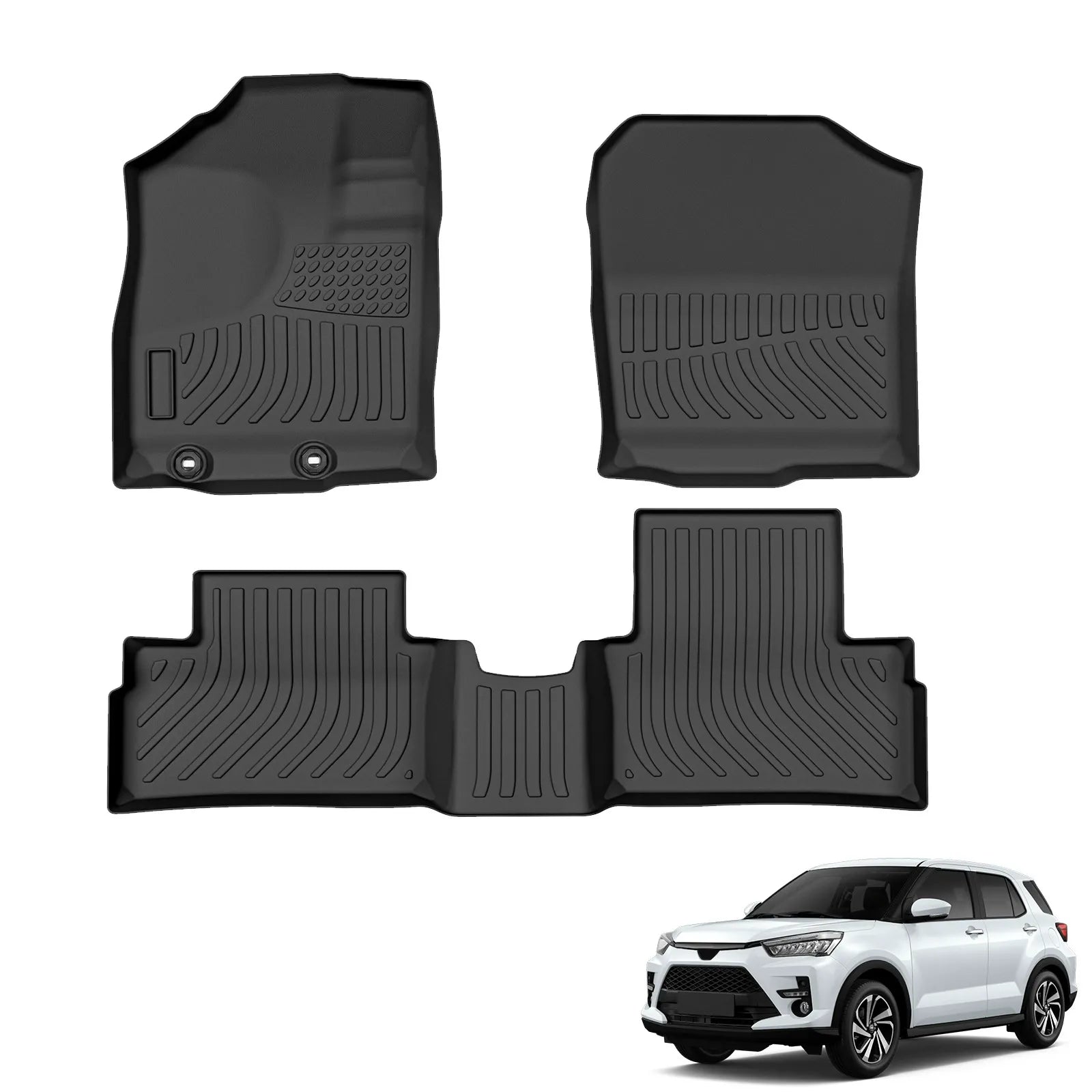 Custom TPE All-Weather Floor Mats for 2021-2024 Toyota Raize