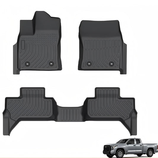 for 2022-2025 Toyota Tundra Double Cab TPE Car Floor Mats