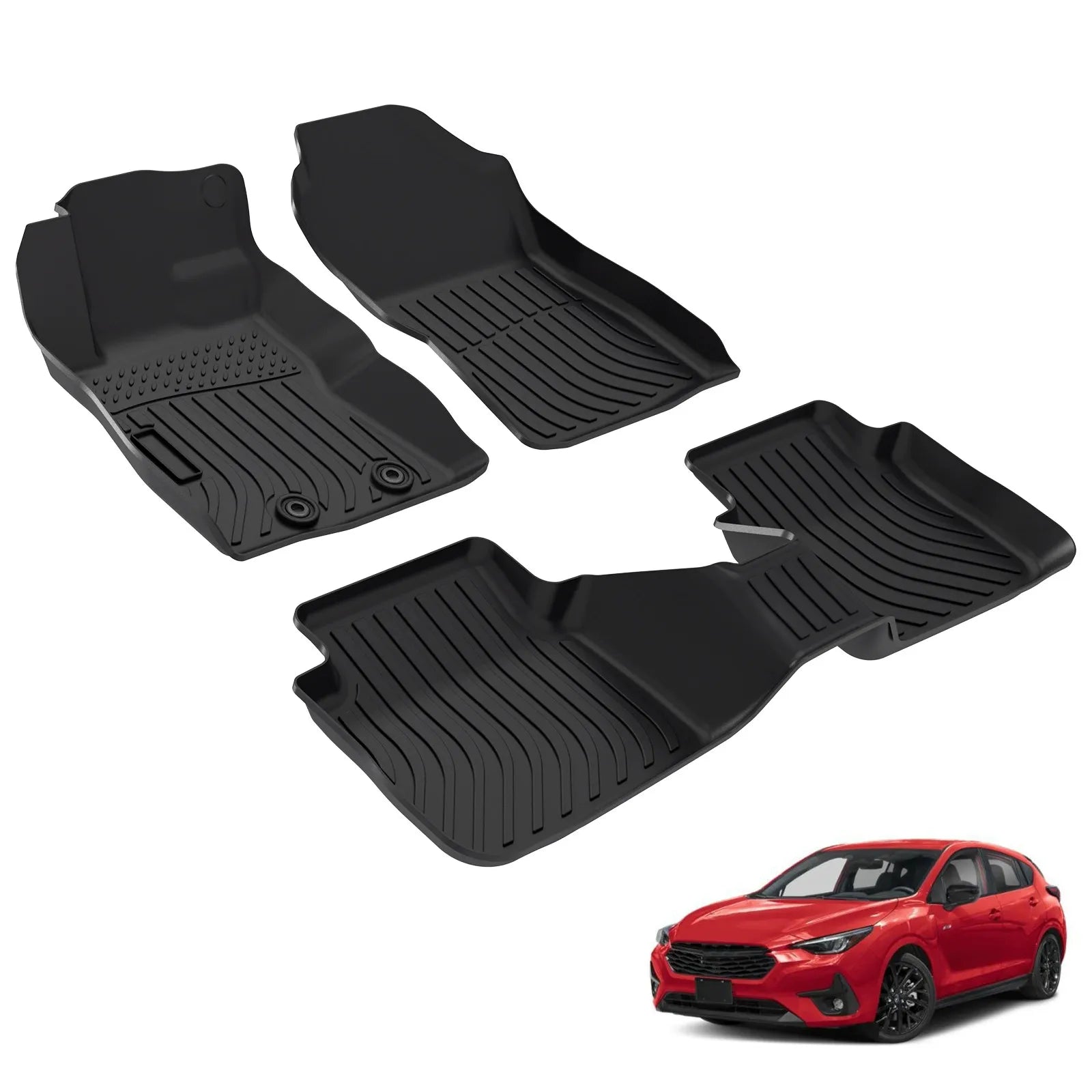Custom TPE All-Weather Floor Mats for 2024-2025 Subaru Impreza