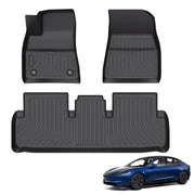 Custom TPE All-Weather Floor Mats for 2024-2025 Tesla Model 3