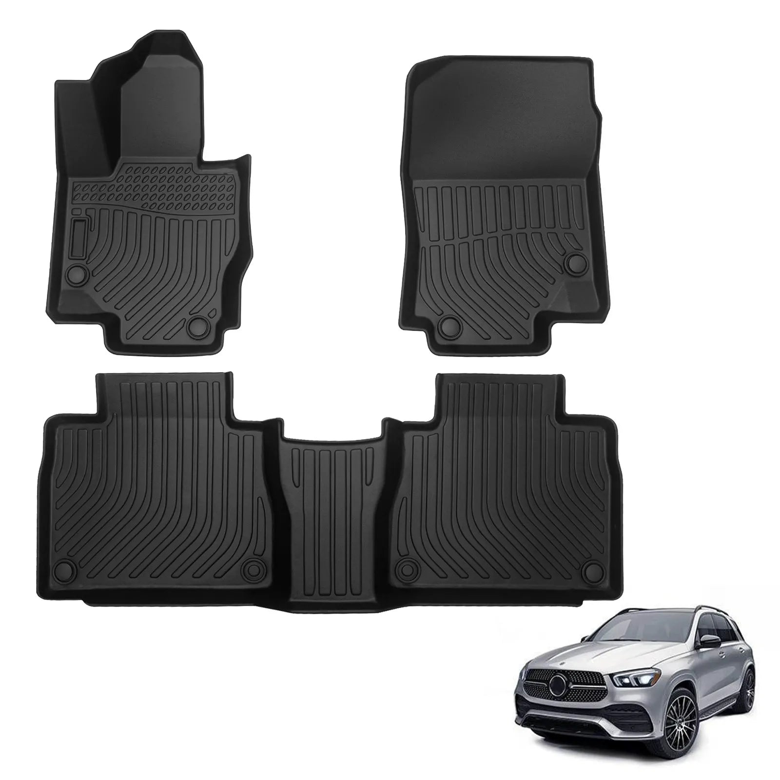 Custom TPE All-Weather Floor Mats for 2020-2024 Mercedes-Benz GLE