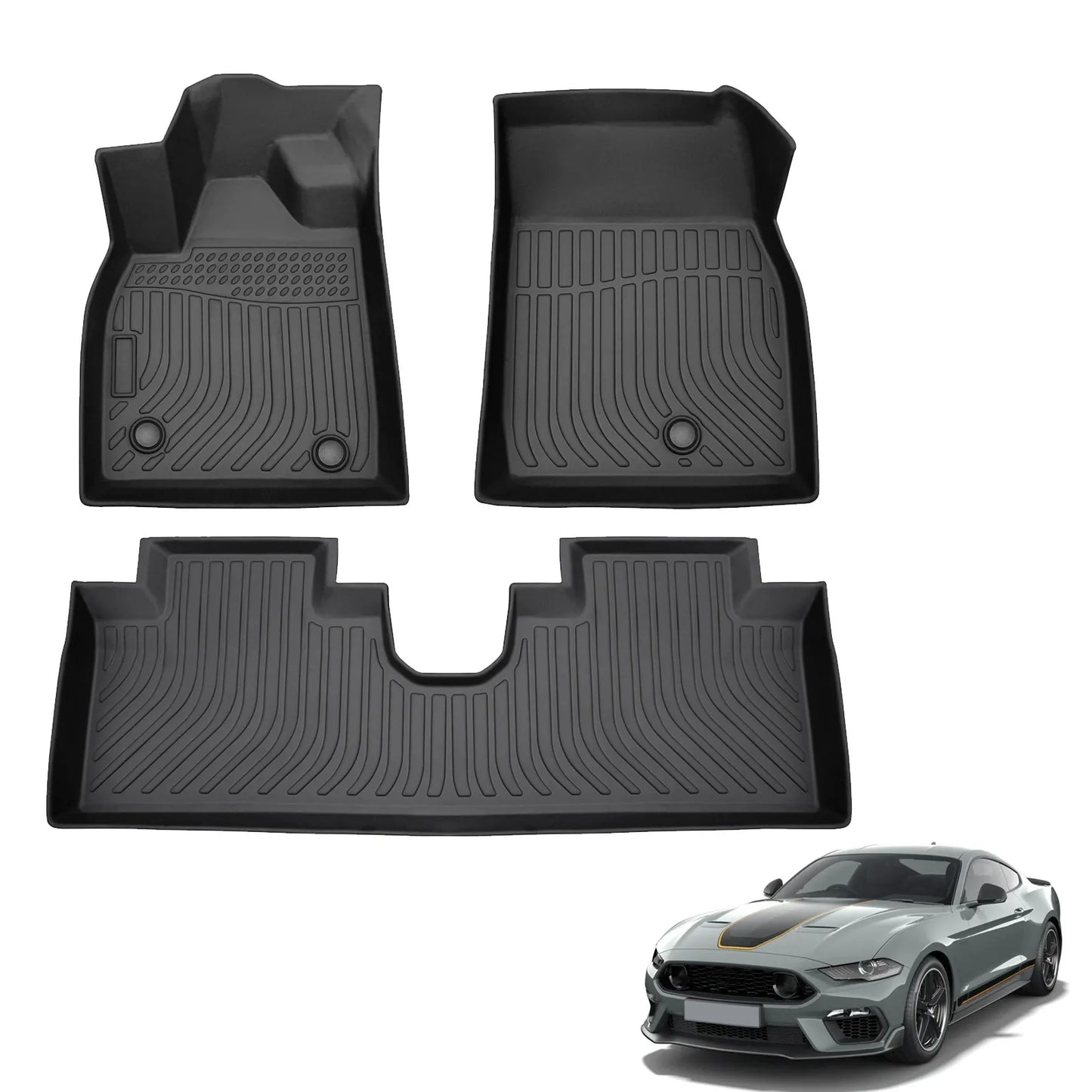 for 2021-2025 Ford Mustang Mach-E TPE Car Floor Mats