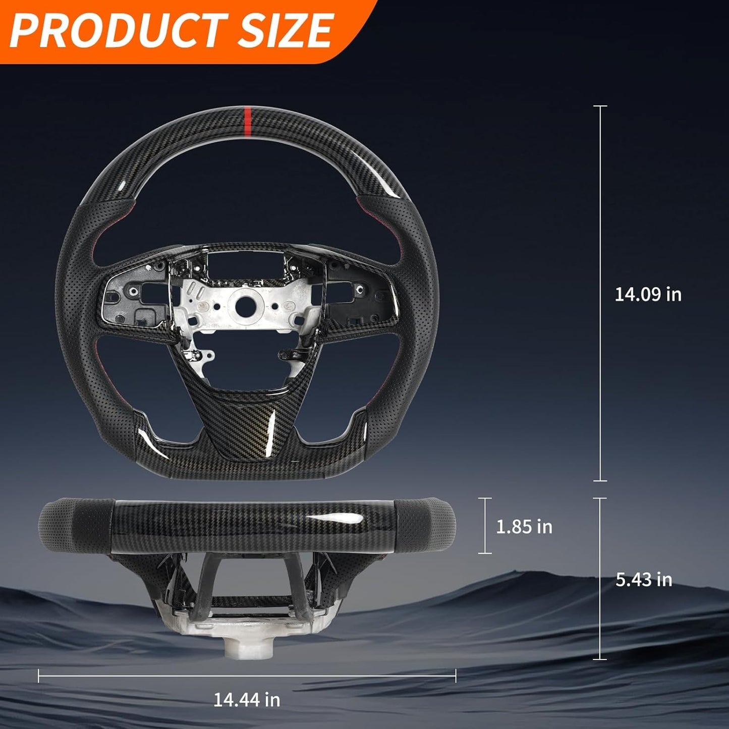 Steering Wheel for 2016-2021 Honda Civic Gen 10th Sedan/Type R FK8