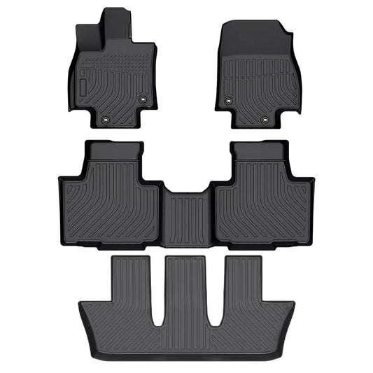 for 2024-2025 Toyota Grand Highlander 8 Seats TPE Car Floor Mats